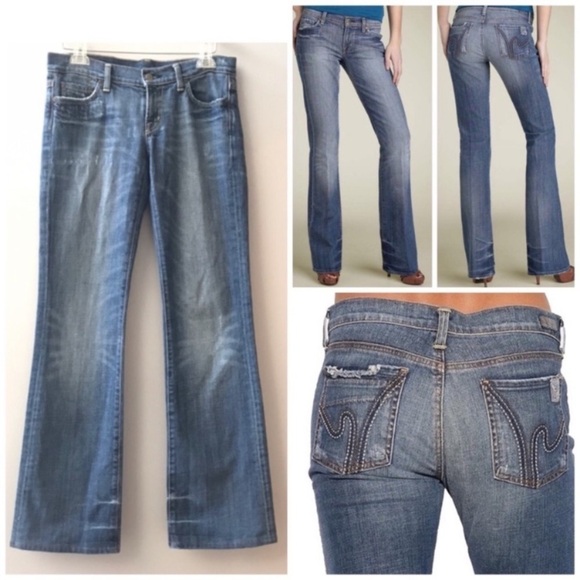 CITIZENS OF HUMANITY Low Waist Bootcut Jeans Boho 111 - Picture 1 of 9